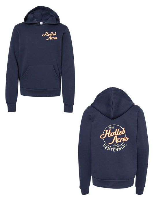 HOLLEB ACRES Navy Circle Hooded Pullover
