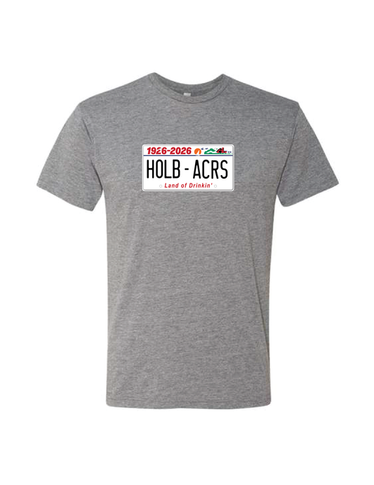 HOLLEB ACRES License Plate Tee