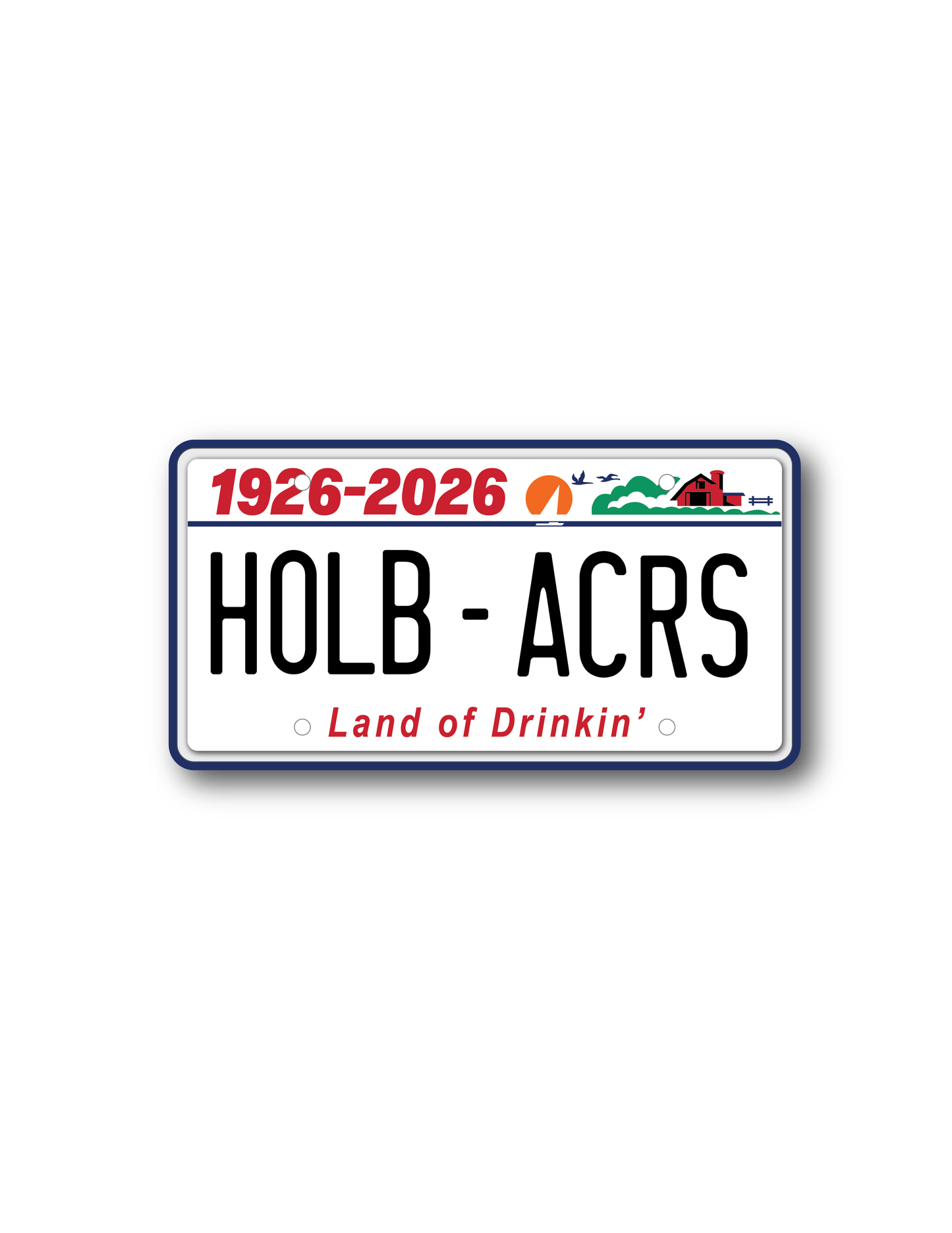 HOLLEB ACRES License Plate Magnet