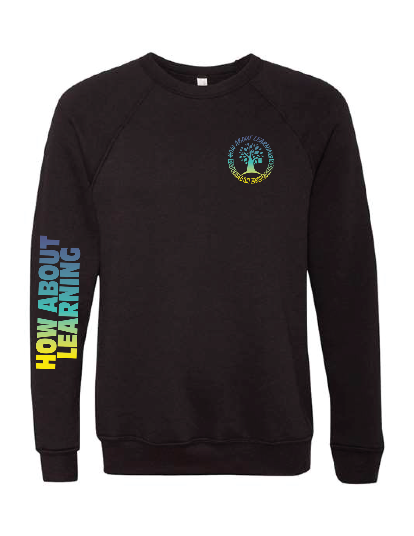 HOW ABOUT LEARNING Ombre Crew Neck