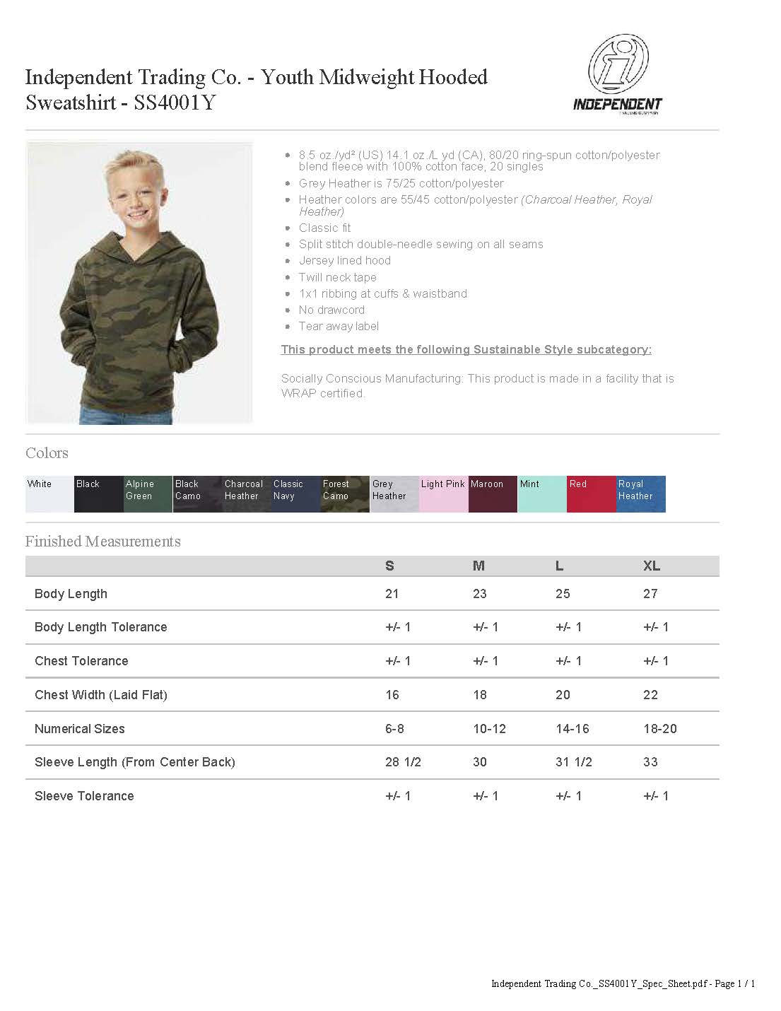 MAPLE Essentials Black Hooded Pullover