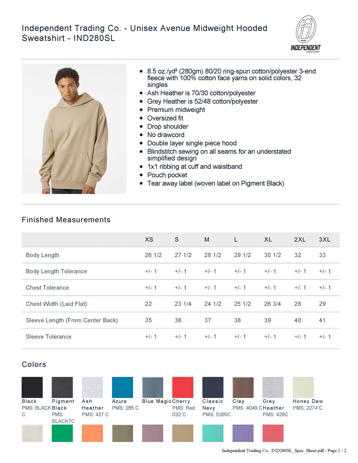 MAPLE Essentials Black Hooded Pullover