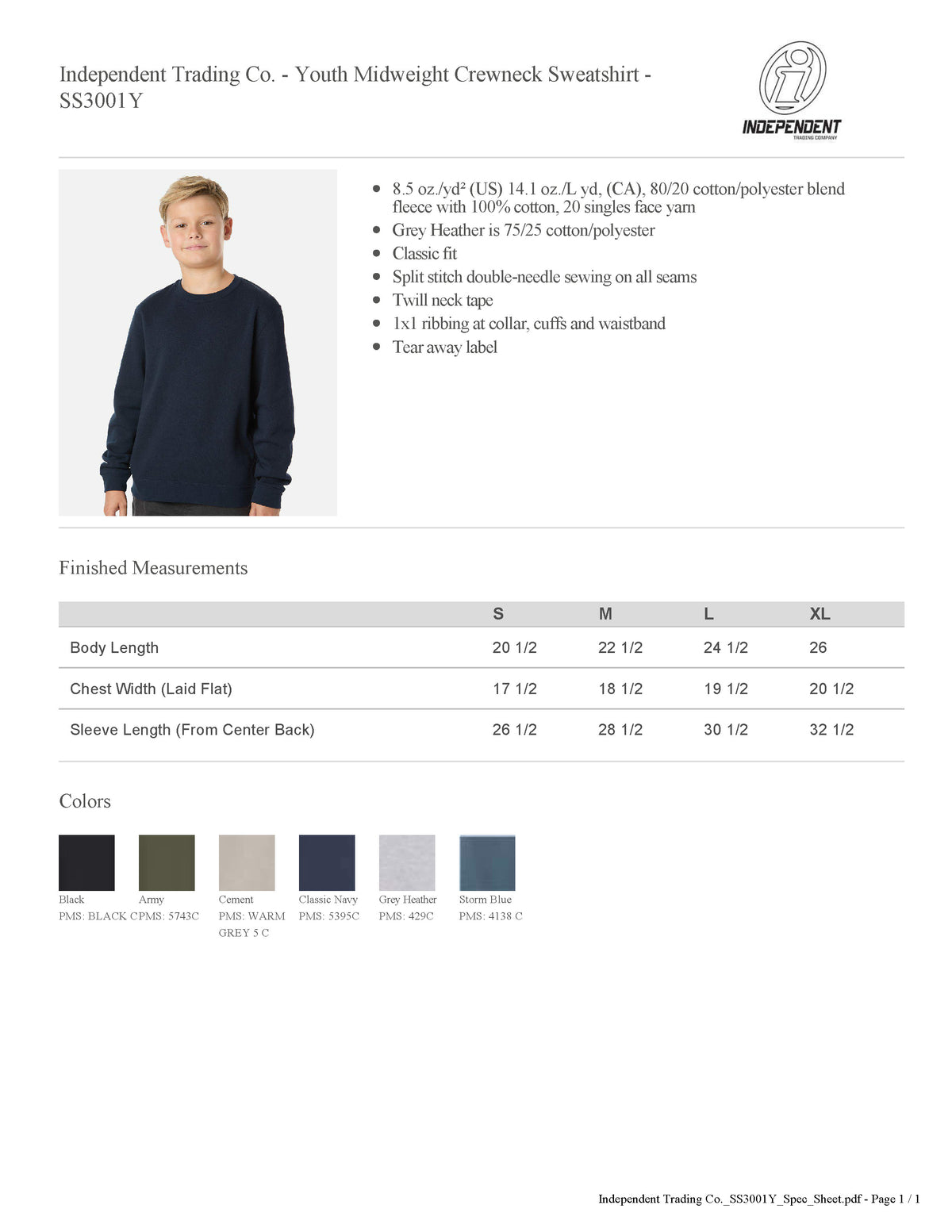 NBJH Script Edition Crew Neck