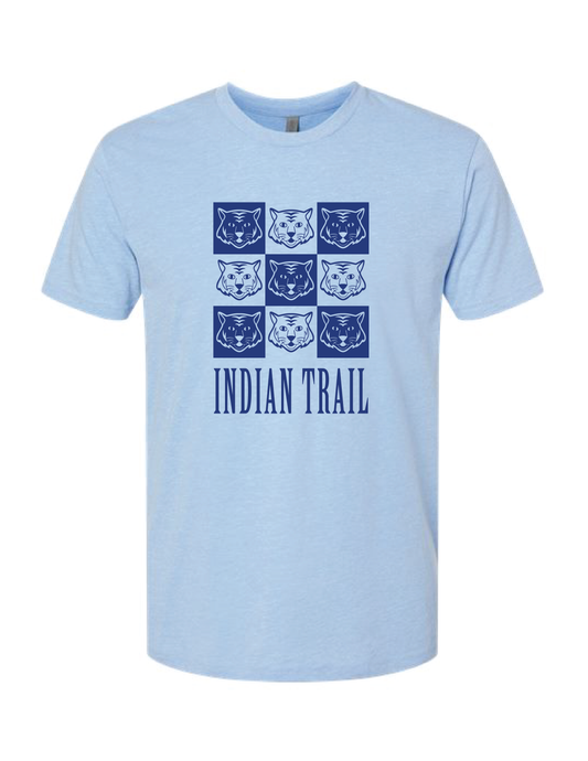 INDIAN TRAIL Mascot Checker Tee