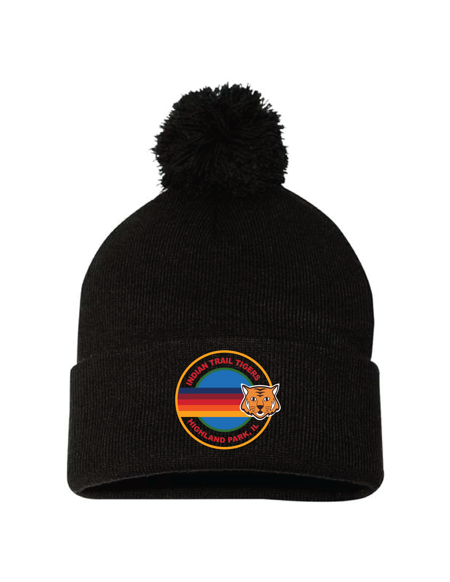 INDIAN TRAIL Aviator Circle Pom Beanie
