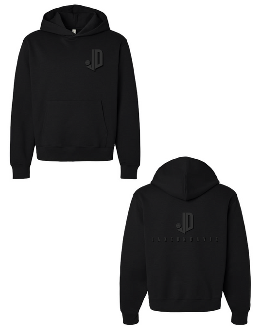 JAXSON DAVIS Monochrome Front and Back Hooded Pullover