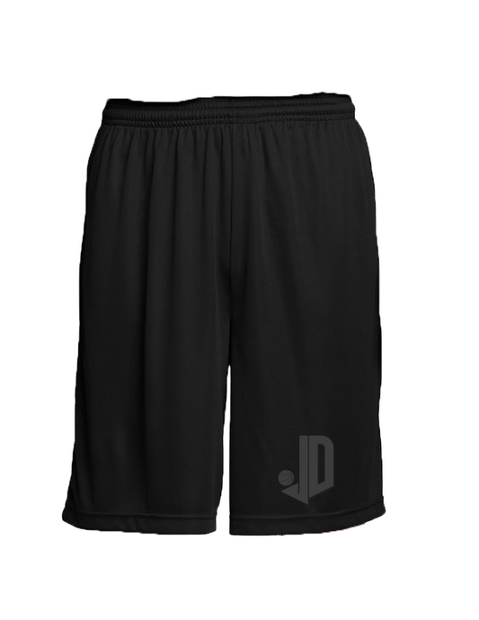 JAXSON DAVIS JD Black Athletic Shorts