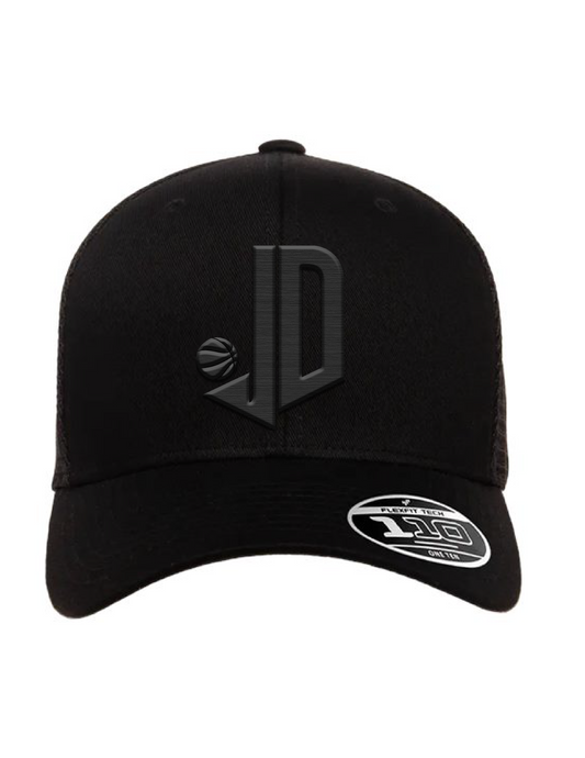 JAXSON DAVIS JD BLACK EMBROIDERED BASEBALL HAT