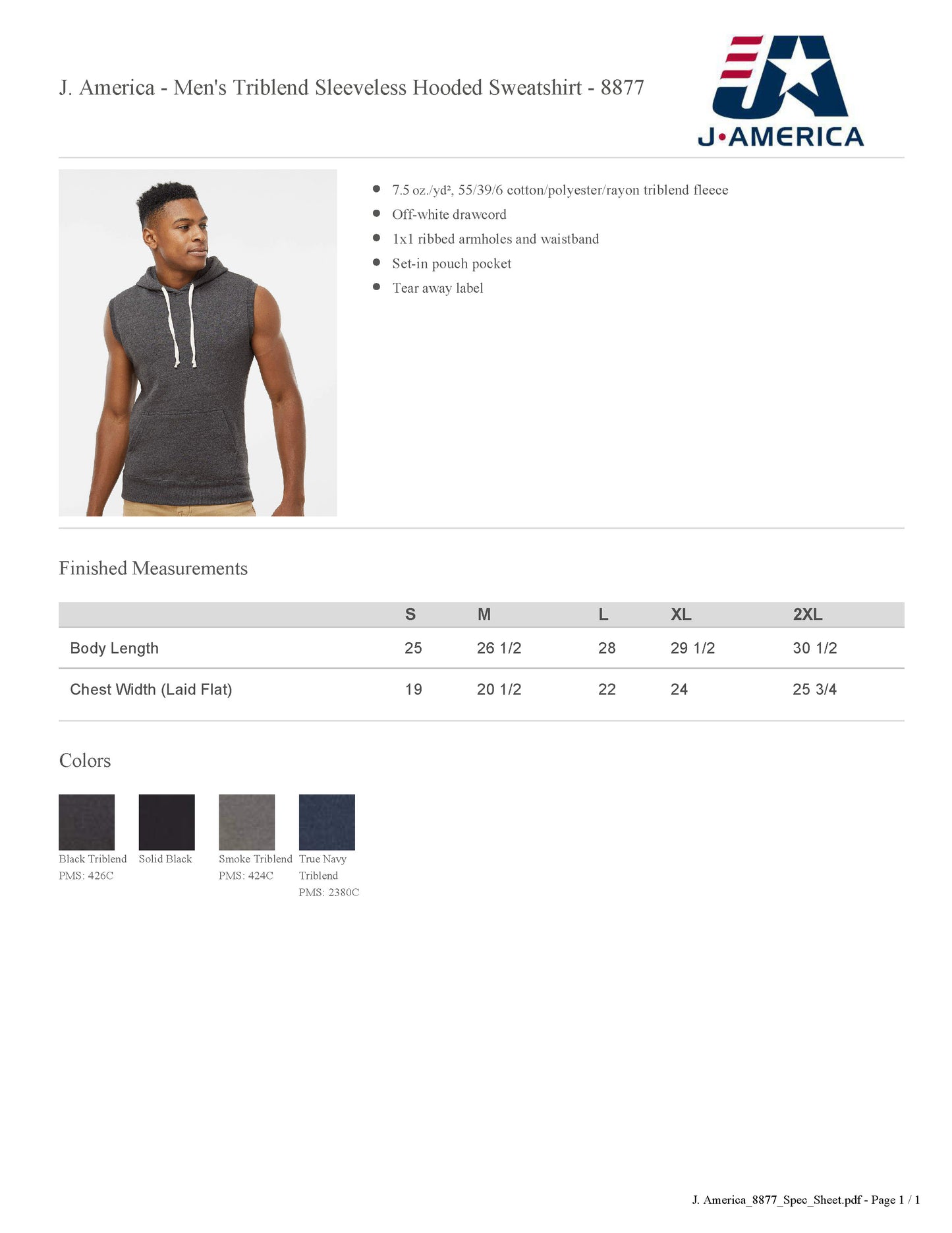 HINSDALE MIDDLE SCHOOL Retro Circle Sleeveless Hooded Pullover