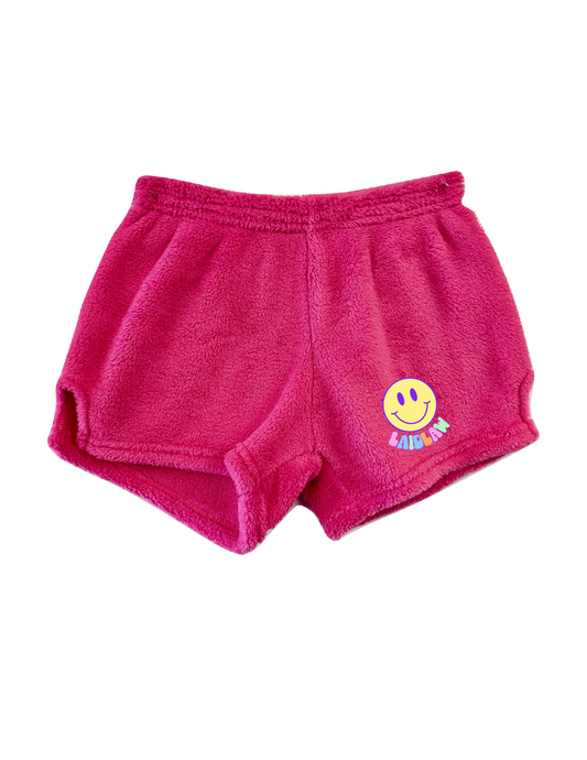 LAIDLAW Keep Smiling Fuzzy Shorts