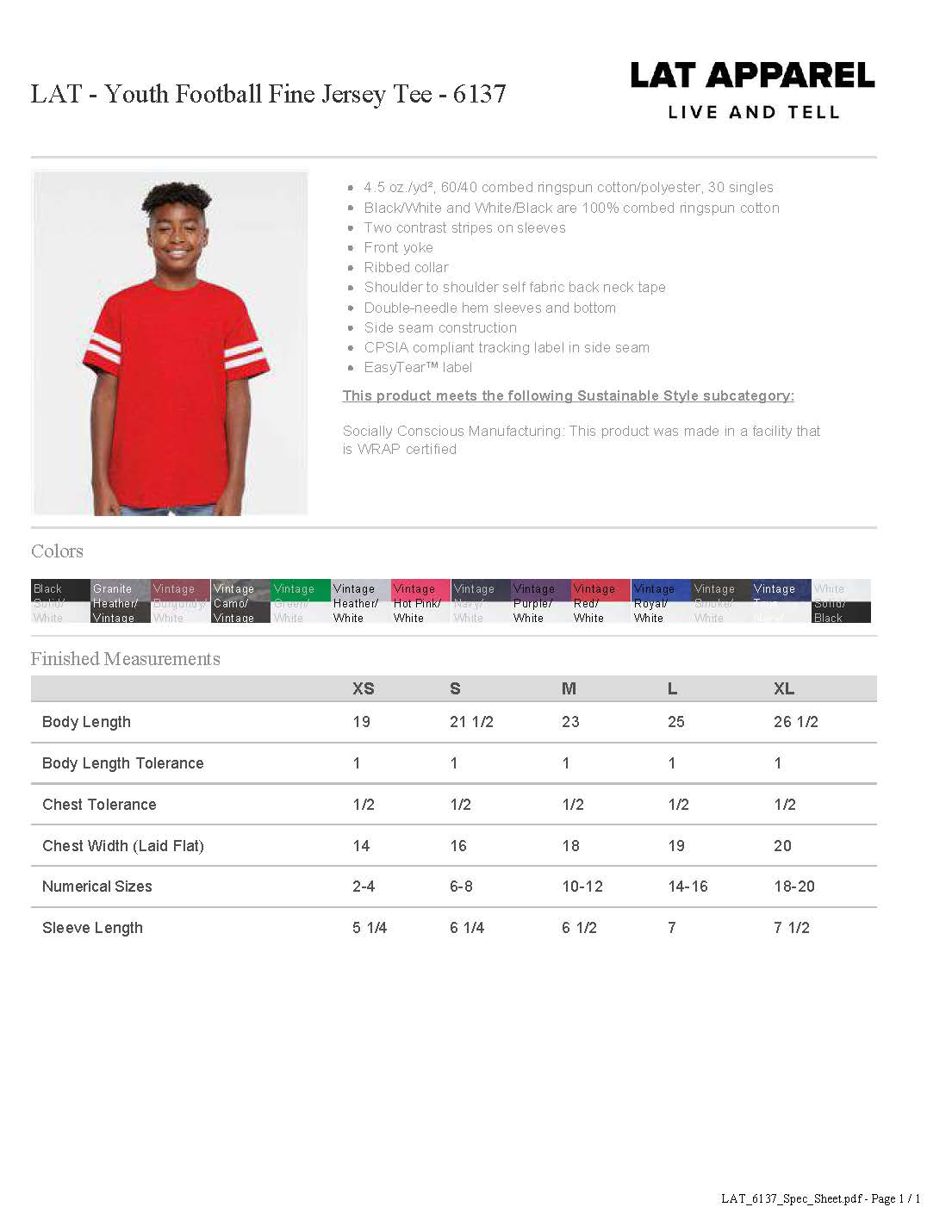 MONROE Campus Outline Green Jersey Tee