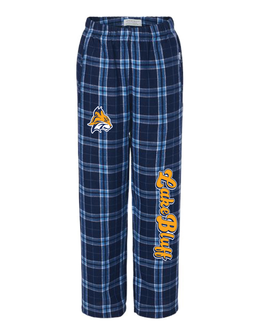 LBMS Retro Script Mascot Flannel Pants