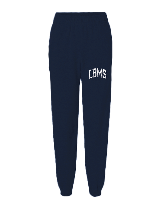 LBMS Vintage Collegiate Navy Blue Sweatpants