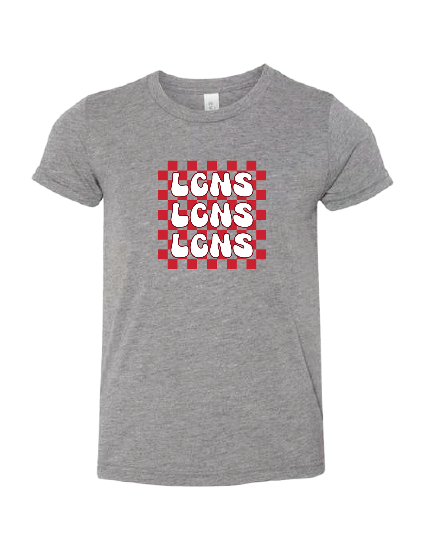 LCNS Red/White Checker Repeat Tee