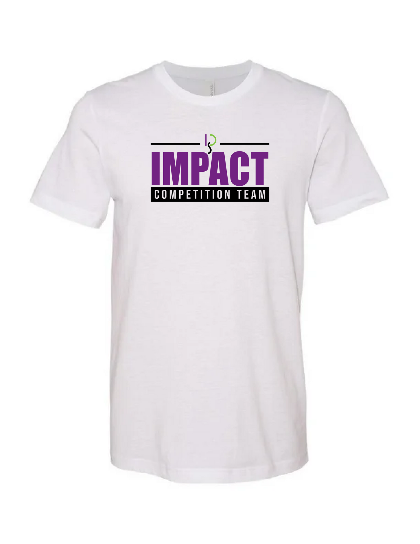 IMPACT COMPETITION TEAM Logo White Tee