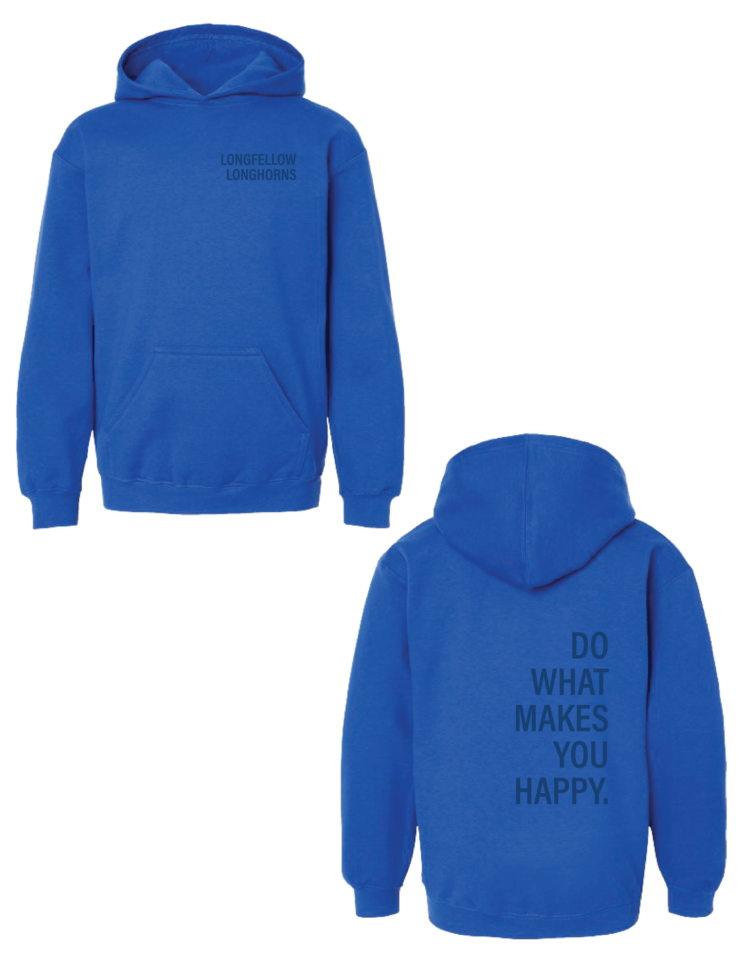LONGFELLOW Happy Monochrome Hooded Pullover