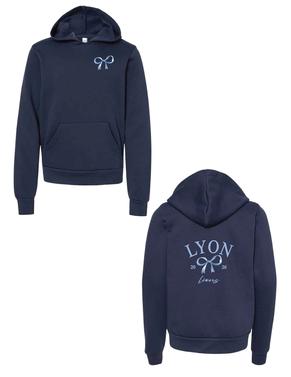 LYON Vintage Bow Hooded Pullover