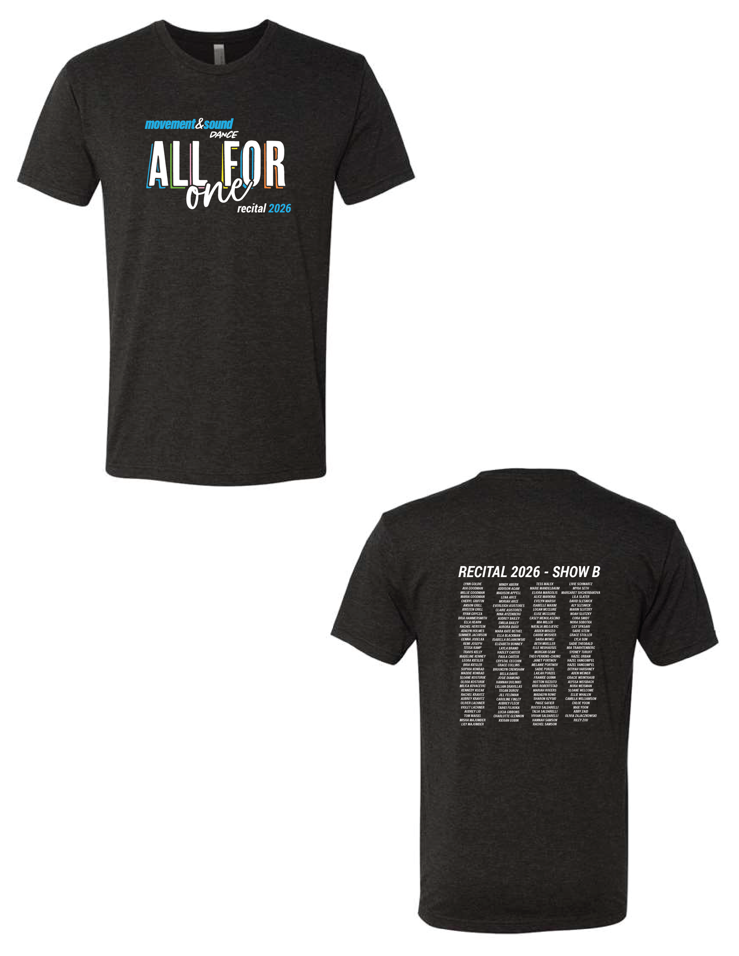 MOVEMENT & SOUND 2026 Show B Recital Tee
