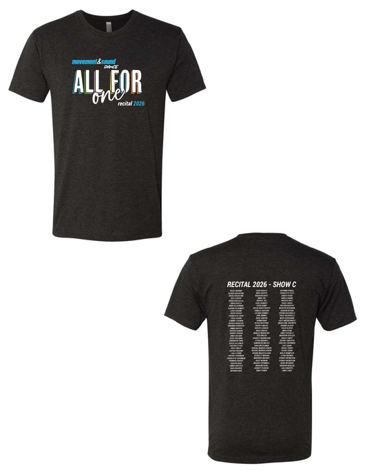 MOVEMENT & SOUND 2026 Show C Recital Tee