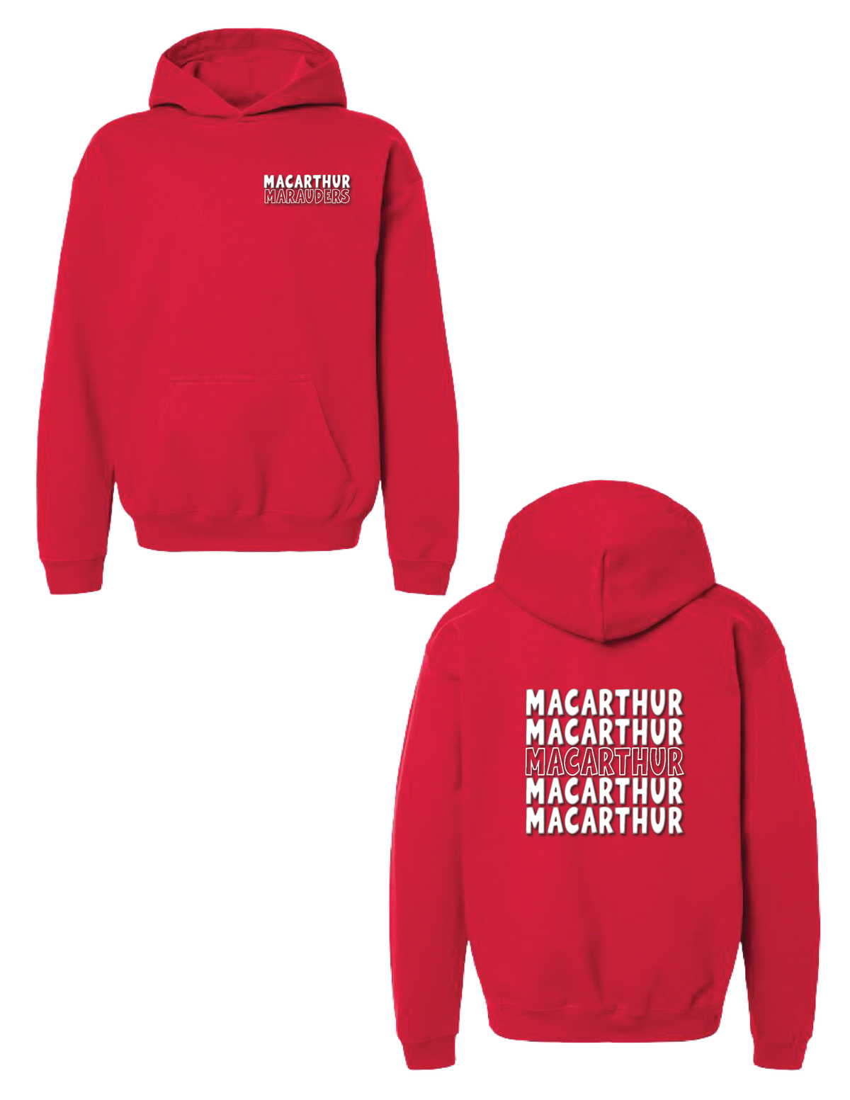 MACARTHUR Puff Repeat Hooded Pullover
