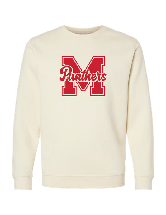 MADISON M Script Crew Neck