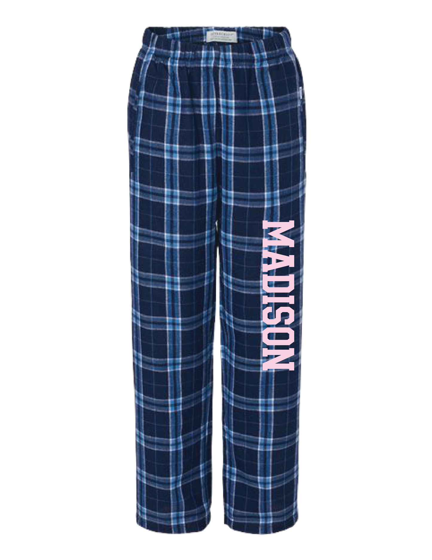 MADISON Pink Collegiate Flannel Pants