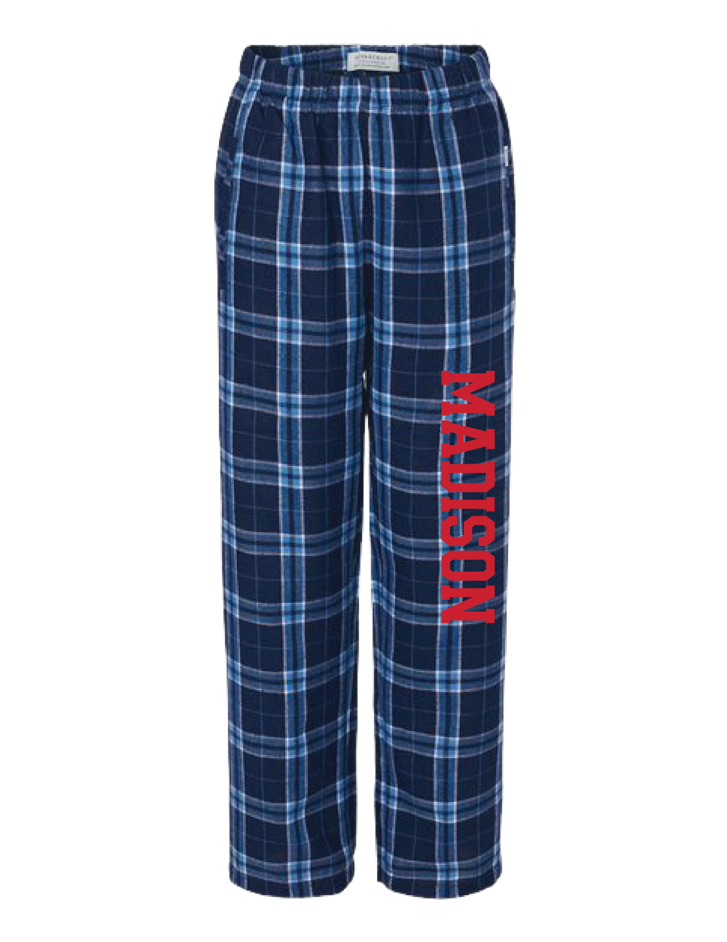 MADISON Red Collegiate Flannel Pants