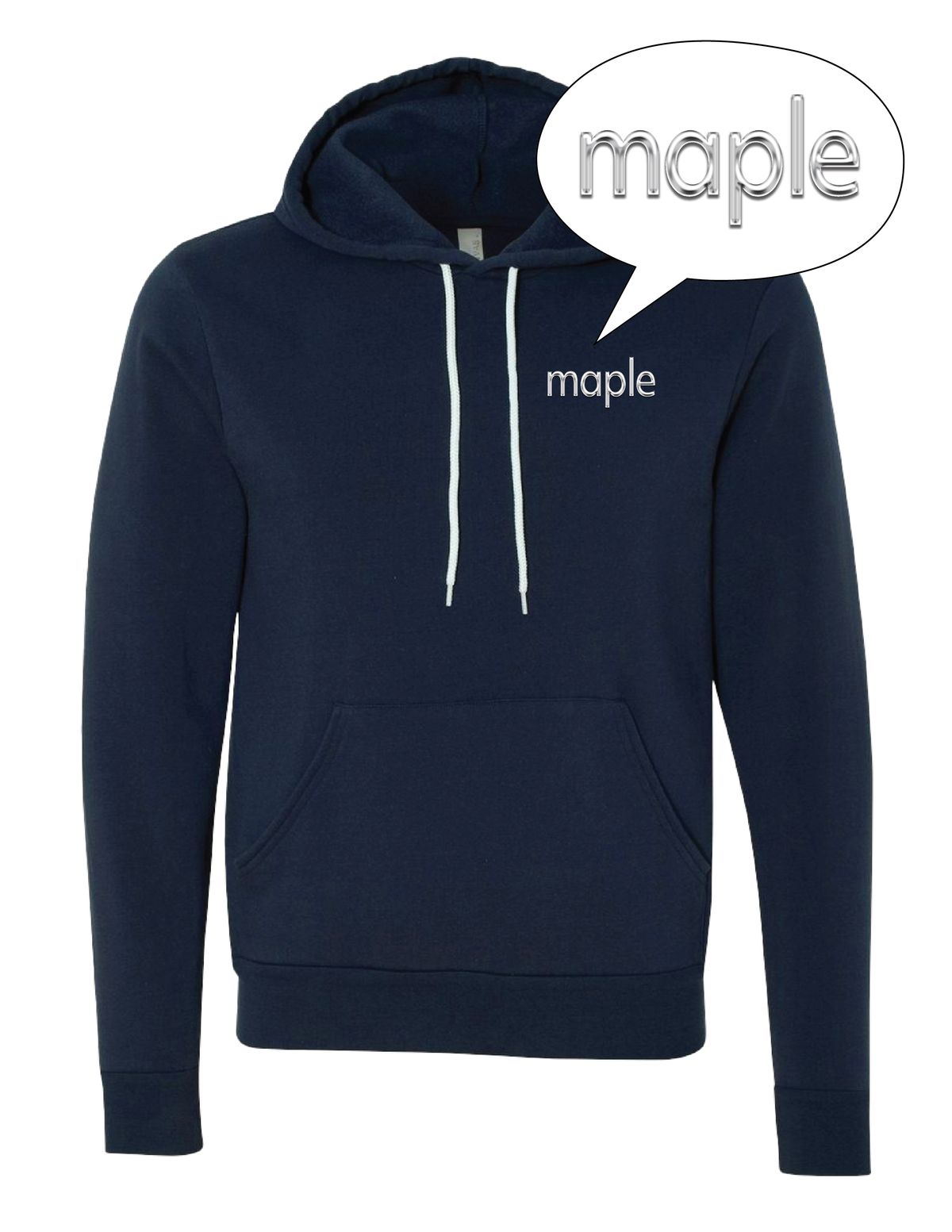 MAPLE Metallic Baseline Hooded Pullover