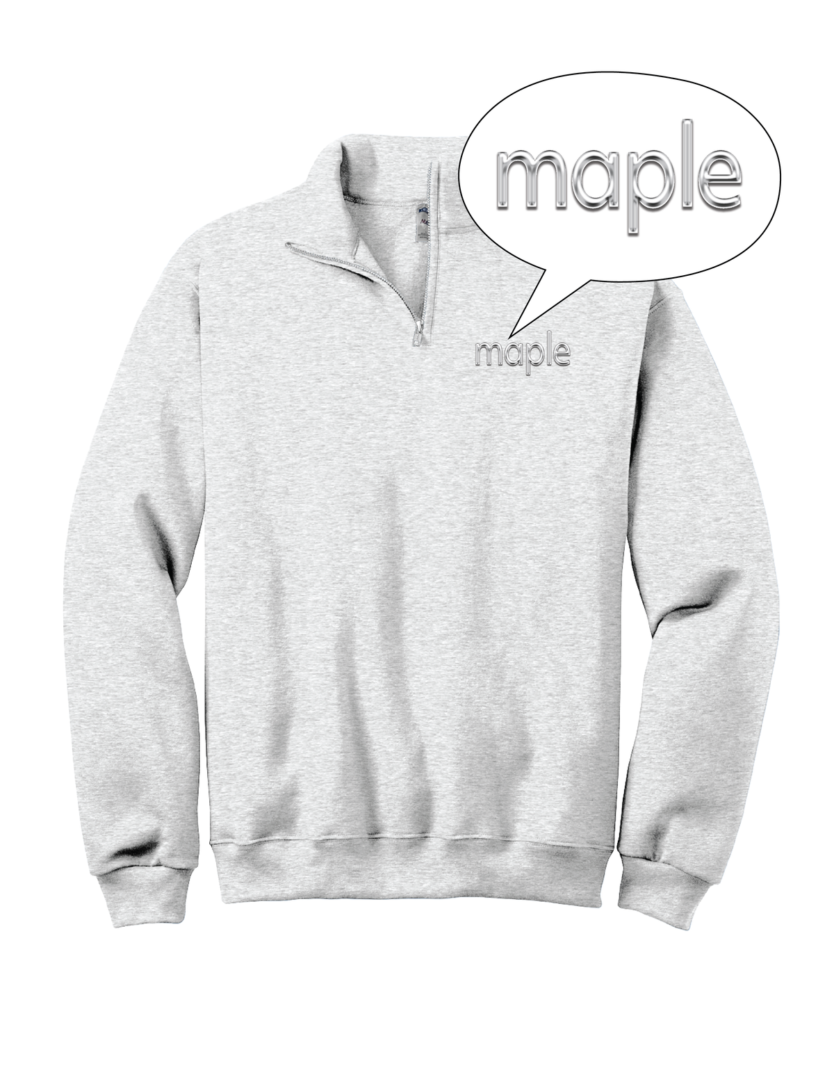 MAPLE Metallic Baseline Quarter Zip