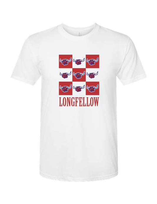 LONGFELLOW Mascot Checker Tee