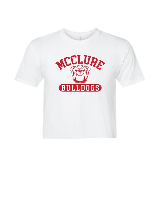 MCCLURE Sports Campus White Boxy Tee