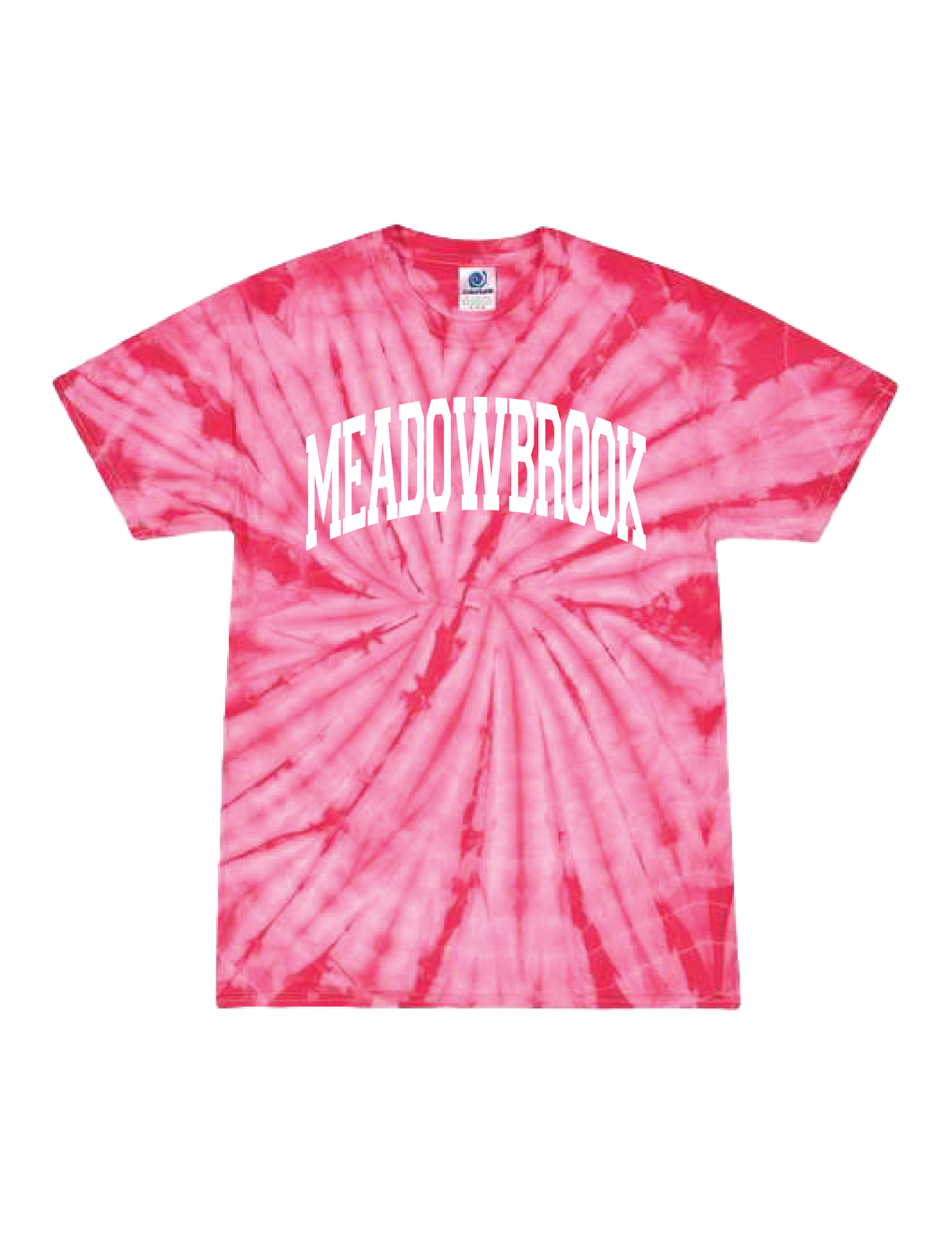 MEADOWBROOK Collegiate Pink Tie Dye Tee