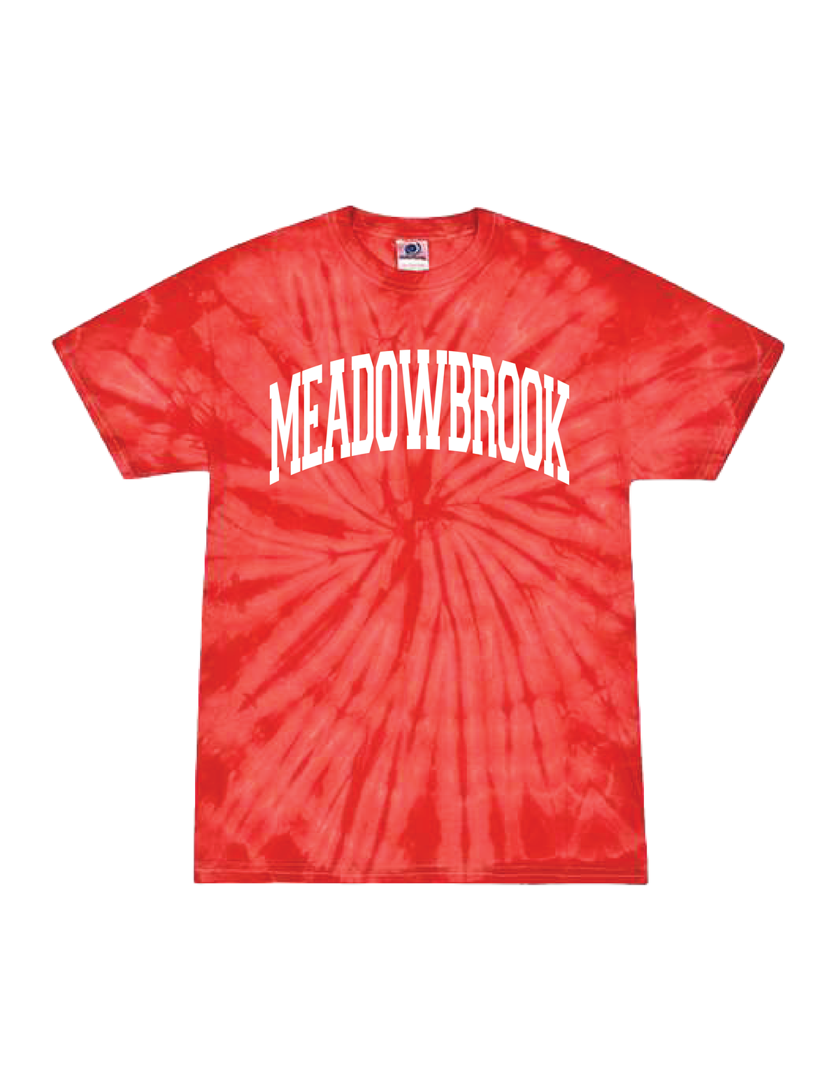 MEADOWBROOK Collegiate Red Tie Dye Tee