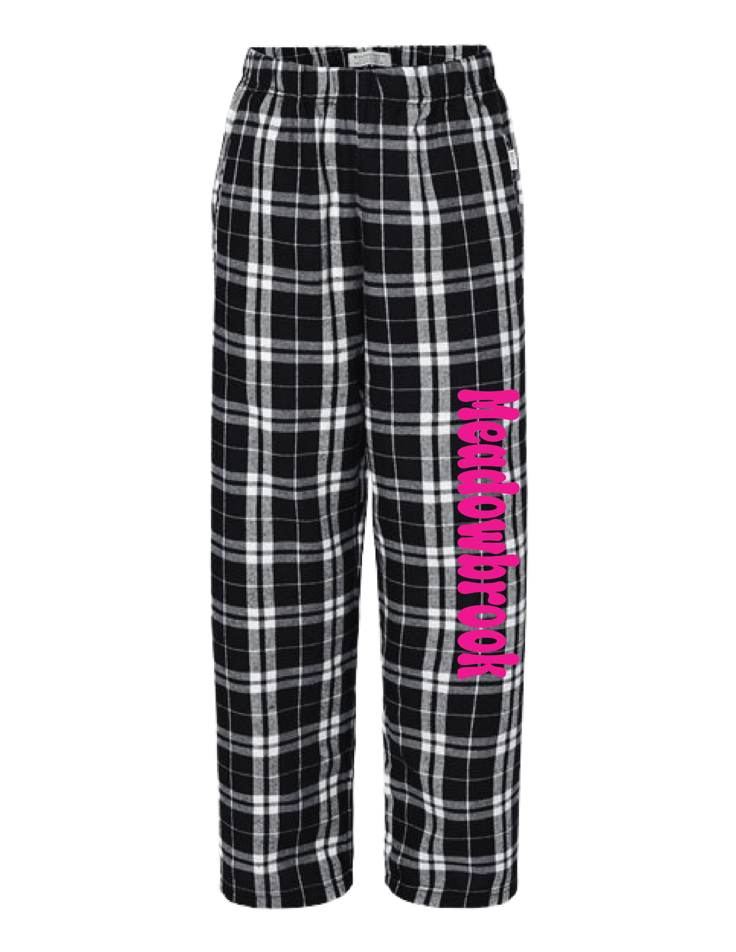 MEADOWBROOK Pink Collegiate Flannel Pants