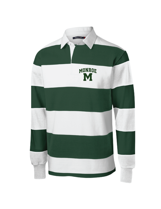 MONROE Collegiate Embroidered Long Sleeve Rugby Polo