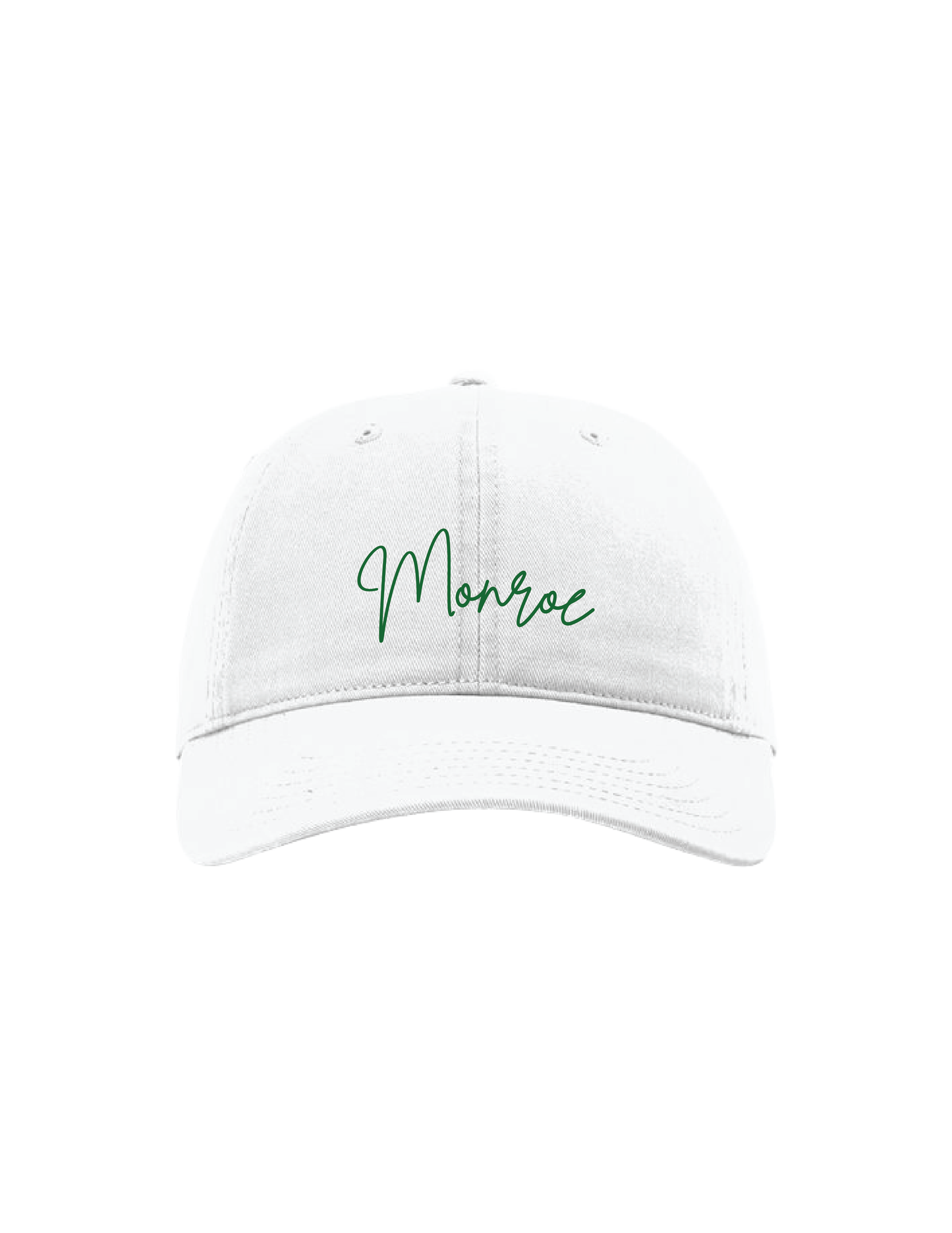 MONROE Script Embroidered Unstructured Baseball Hat