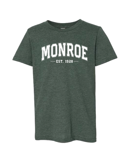 MONROE Est. 1928 Forest Green Tee