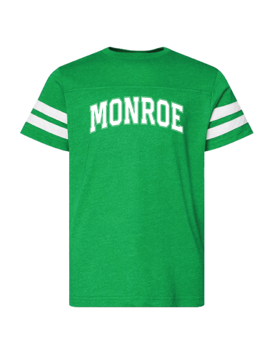 MONROE Campus Outline Green Jersey Tee
