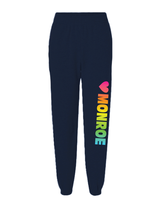 MONROE Rainbow Heart Sweatpants