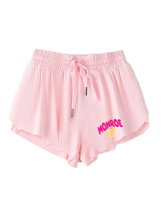 MONROE Neon Sign Butterfly Shorts