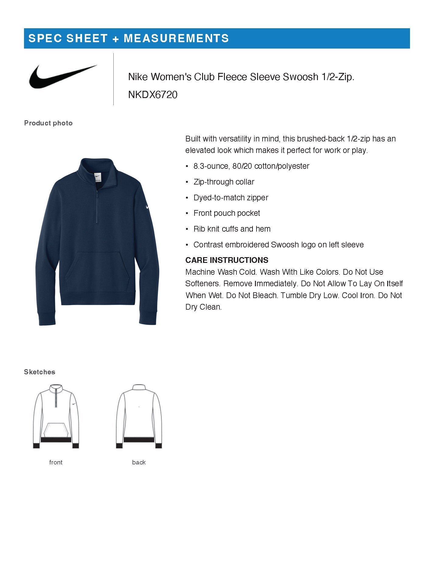 CARUSO STAFF Embroidered Quarter Zip