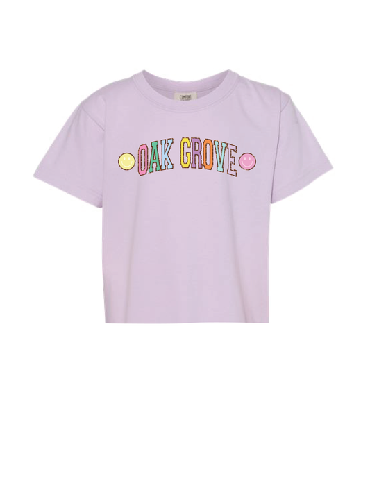 OAK GROVE Smiley Patches Tee