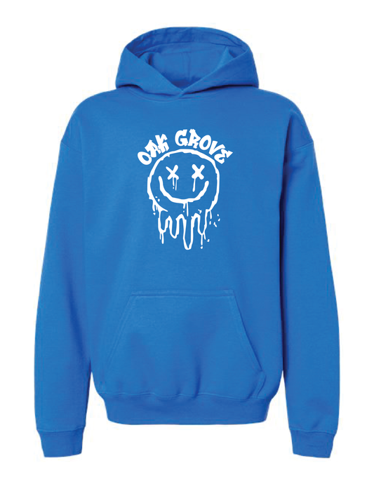 OAK GROVE Graffiti Smiley Hooded Pullover