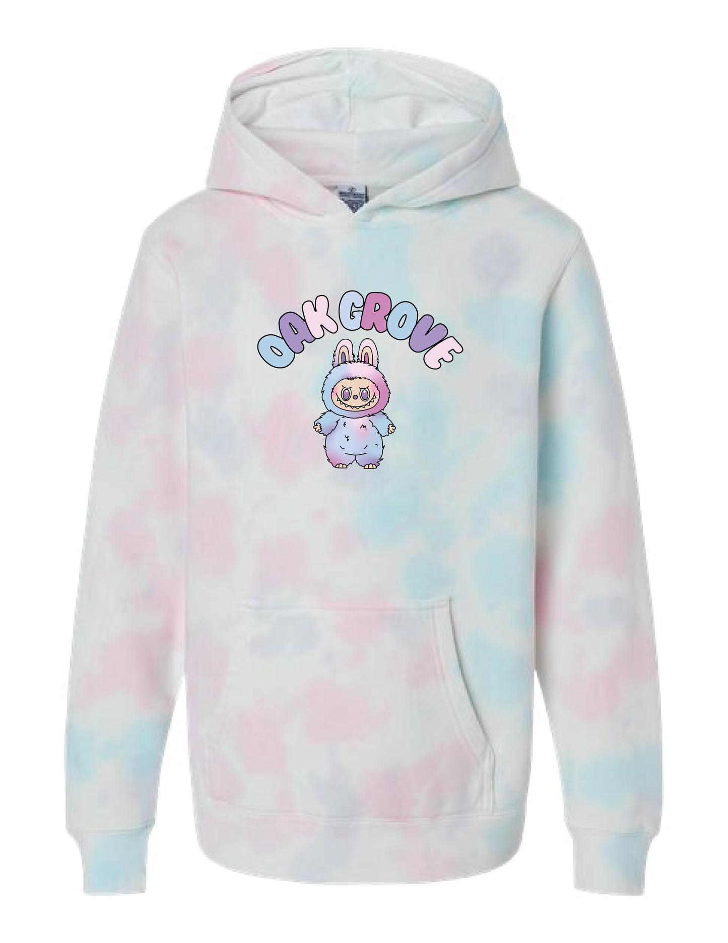 OAK GROVE Labubu Tie Dye Hooded Pullover