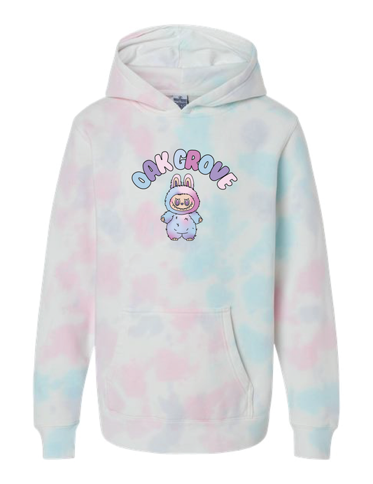 OAK GROVE Labubu Tie Dye Hooded Pullover