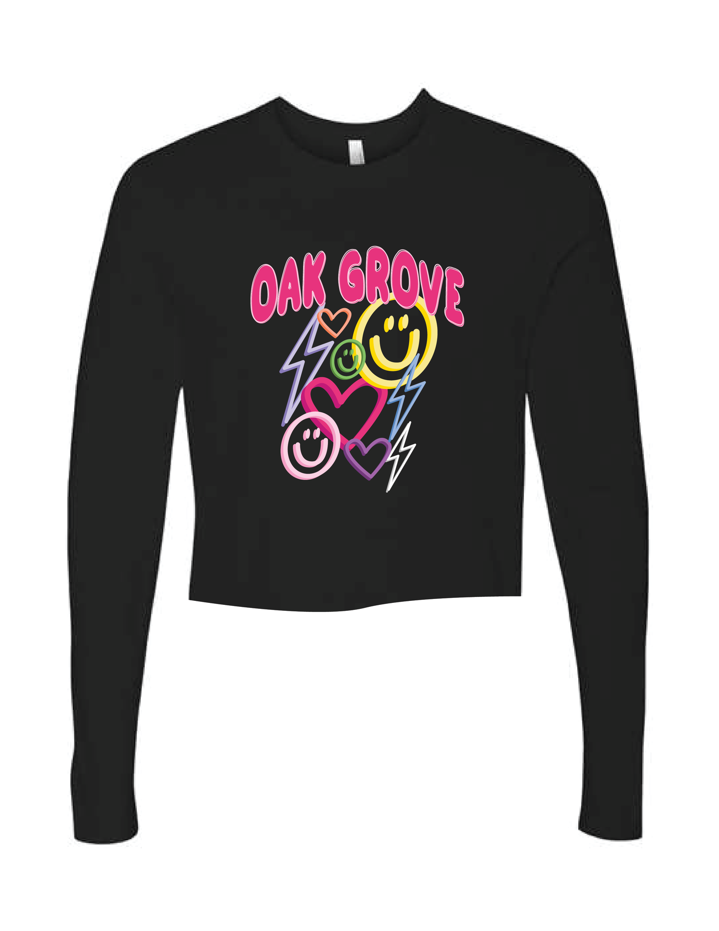 OAK GROVE Neon Sign Long Sleeve Tee