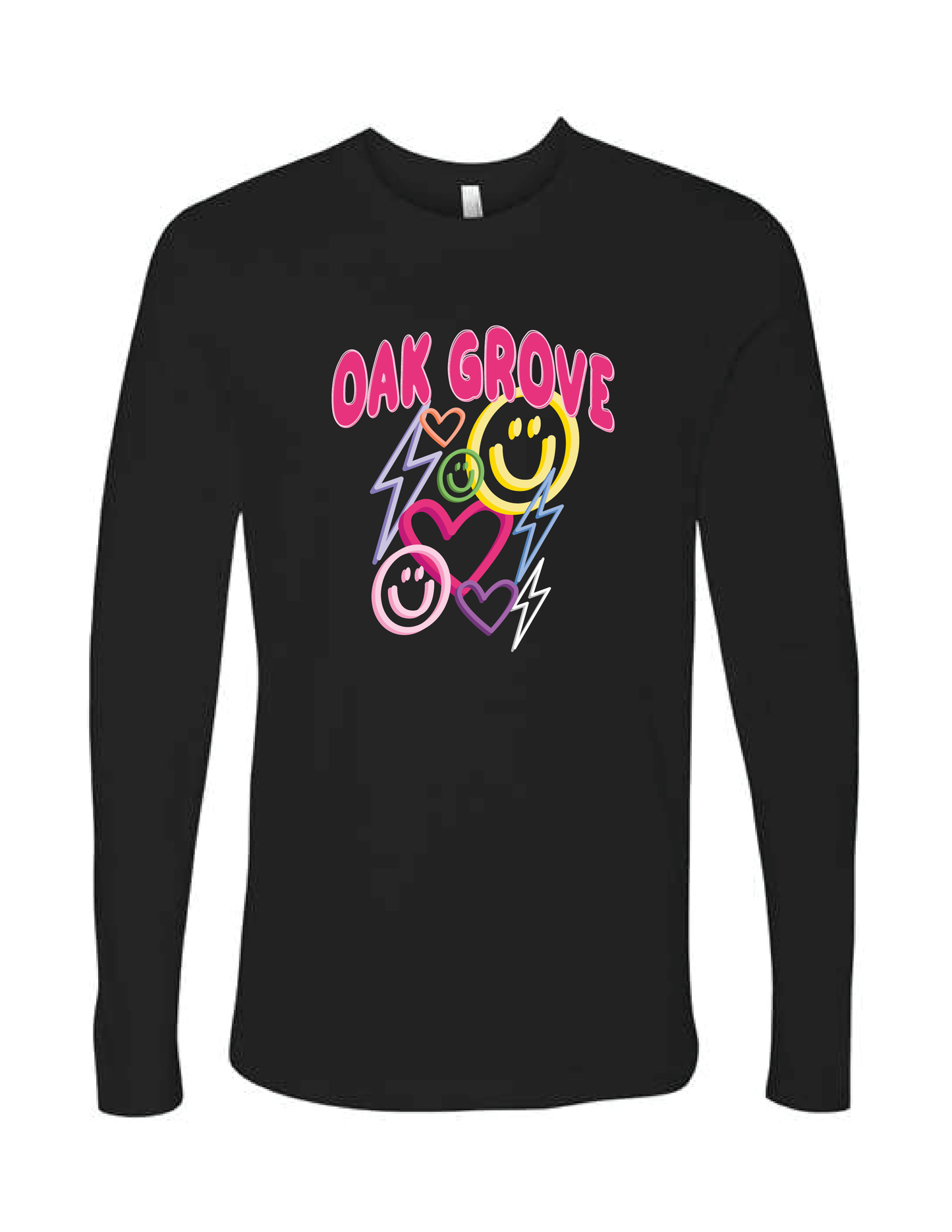 OAK GROVE Neon Sign Long Sleeve Tee
