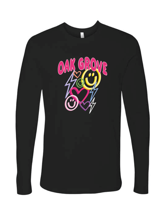 OAK GROVE Neon Sign Long Sleeve Tee