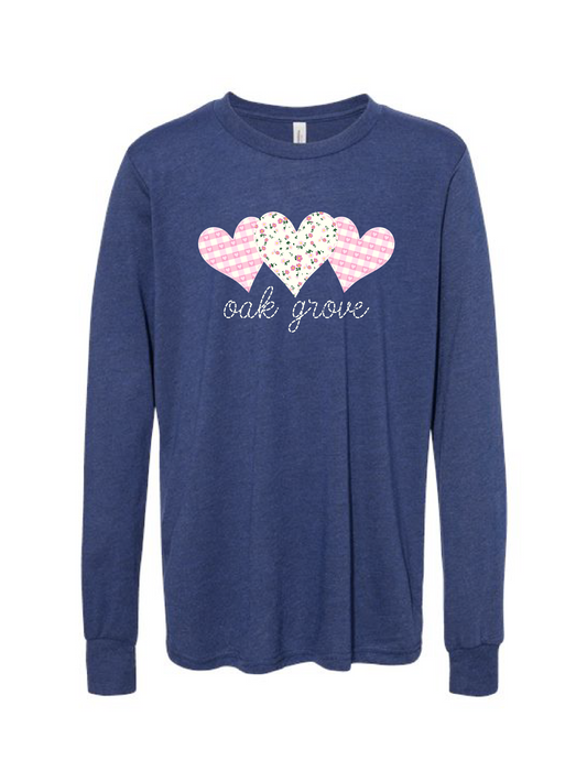 OAK GROVE Navy Sofia Long Sleeve Tee