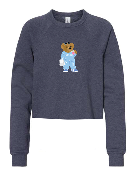 OAK SCHOOL Beary Cute Boxy Crew Neck
